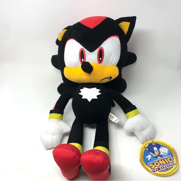 Sega Sonic The Hedgehog Shadow 18" Stuffed Plush Toy New - Picture 1 of 4